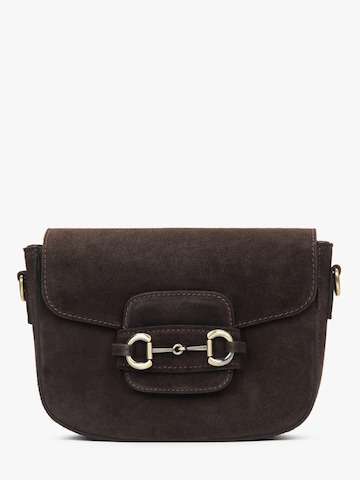 Borsa a spalla '1223' di Estro in marrone: frontale