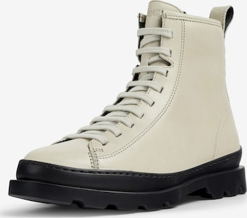 CAMPER Lace-Up Ankle Boots 'Brutus' in Grey: front