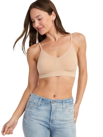 JOCKEY Bralette Sports Bra 'Seamfree™ Stretch Cami Strap Bralette' in Beige: front