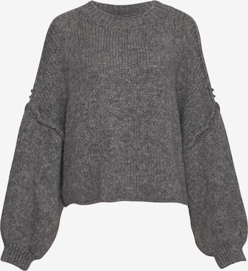 Lilavie Strickpullover ' L ' in Grau: Vorderseite