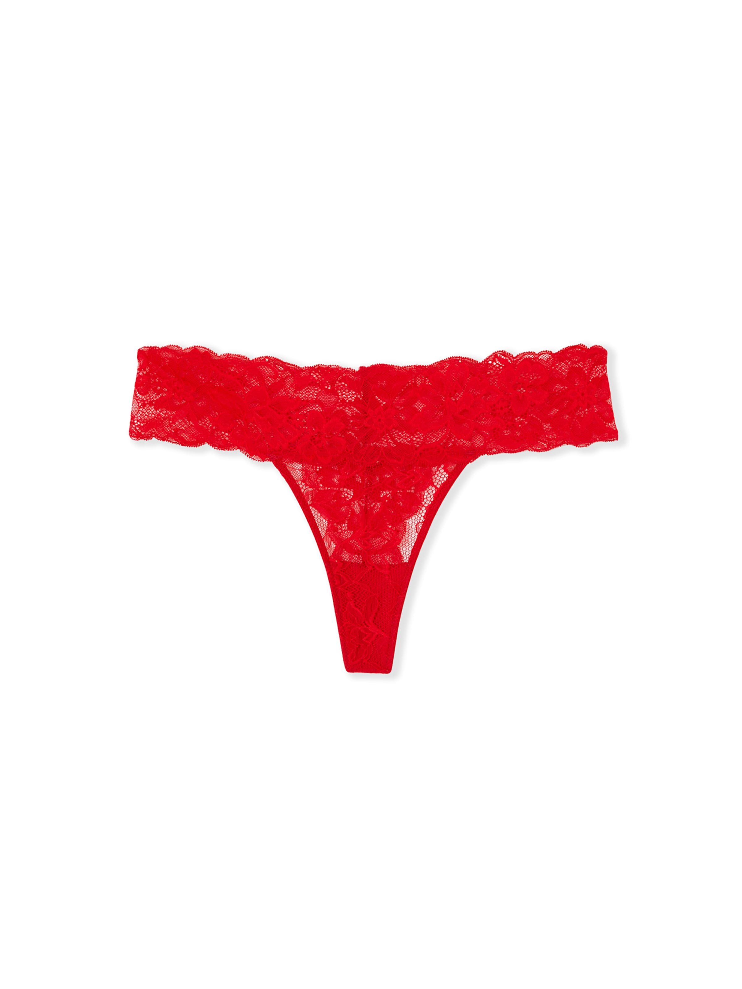ETAM String 'Sweet' en XS en rouge, Vue avec produit