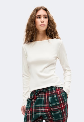 Hunkemöller Tričko na spaní – bílá