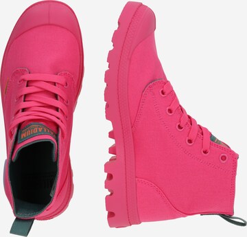 Palladium - Sapatilhas altas 'MONOPOP' em rosa