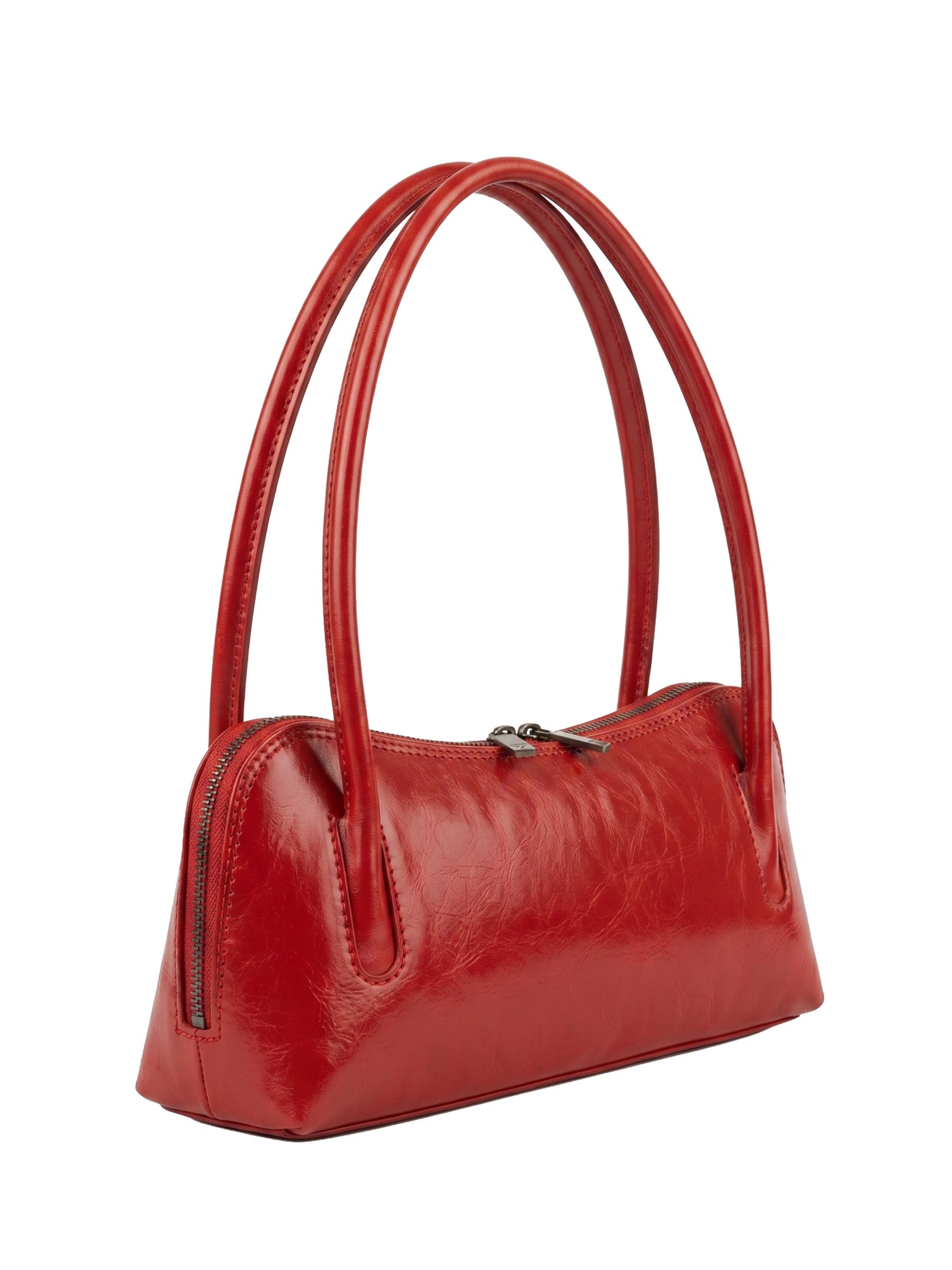 Borsa a spalla 'Borsa a Spalla Donna Pelle Vacchetta I Fratelli - Zip' di I Fratelli in rosso