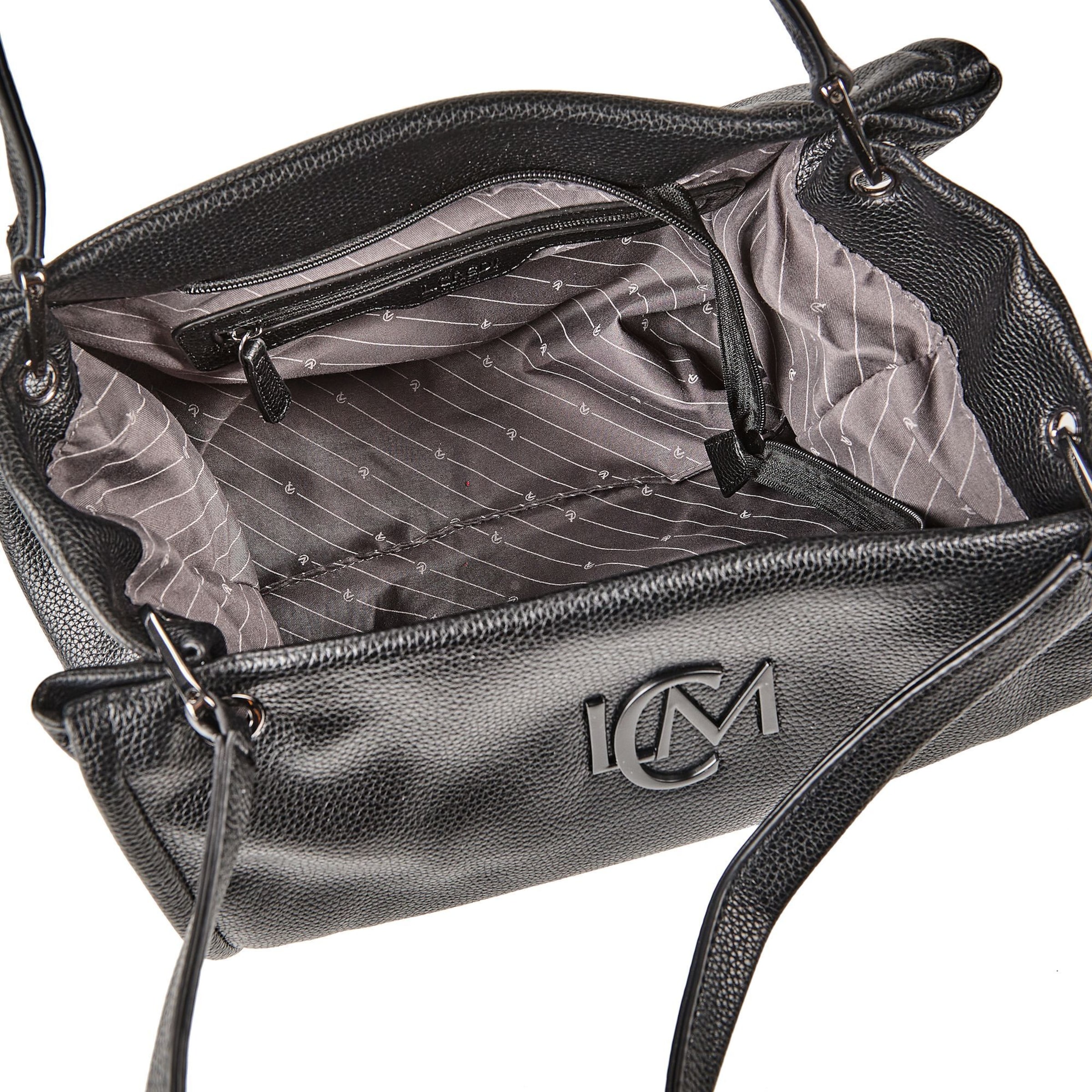 Sac bandoulière 'Rhonda' L.CREDI en noir