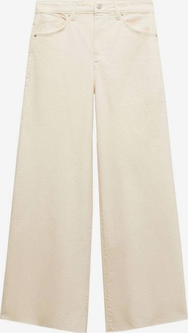 MANGO Wide leg Jeans 'Sharon' in Beige: voorkant