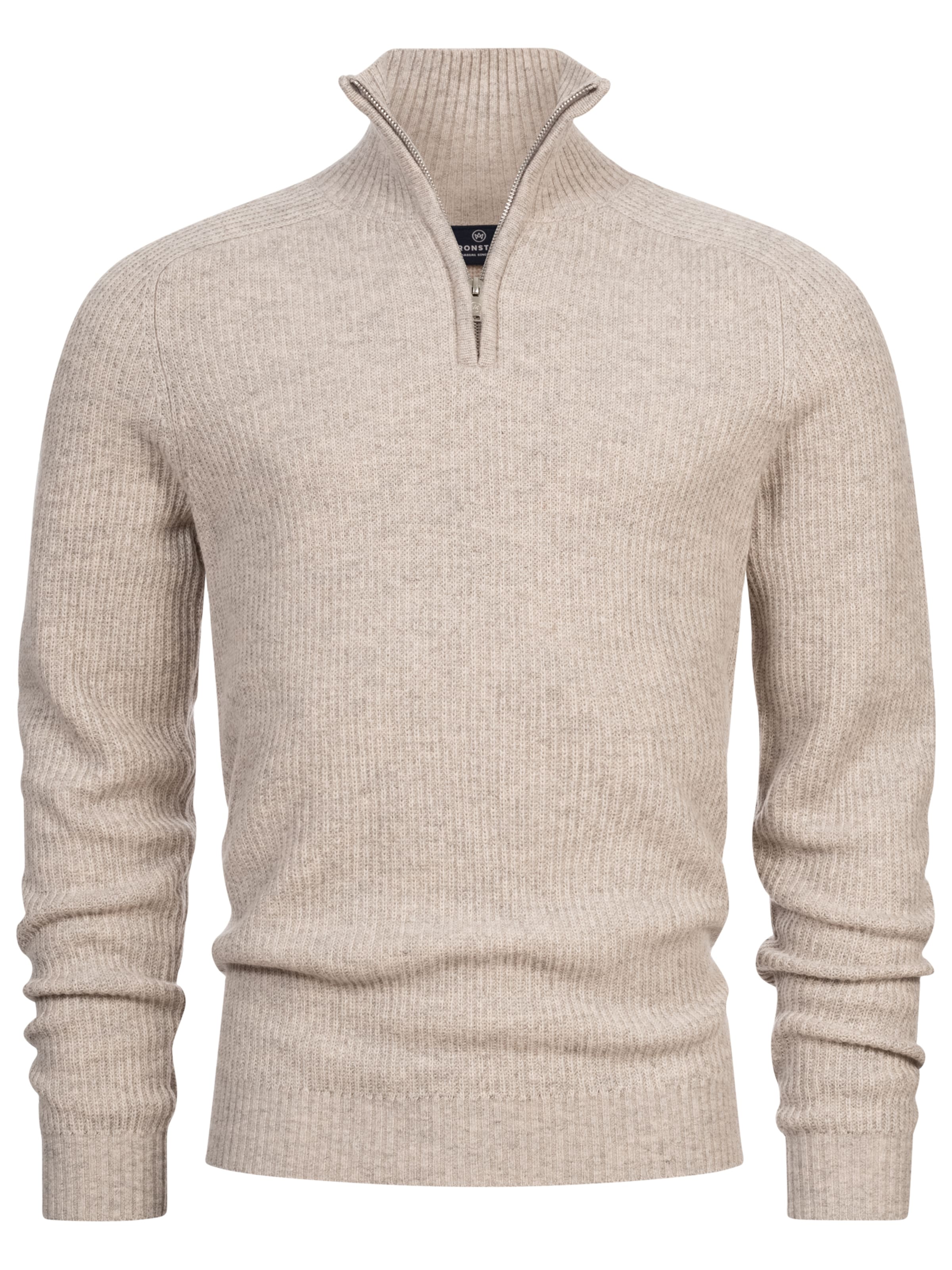 Kronstadt Trui ' Dorsey' in Beige: voorkant