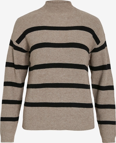 VILA Pulover 'VIRIL' u taupe siva / crna, Pregled proizvoda