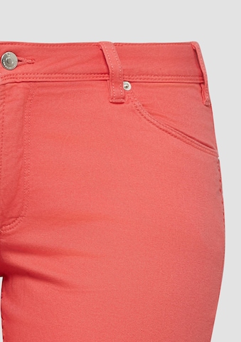 QS Slimfit Jeans 'Catie' in Orange