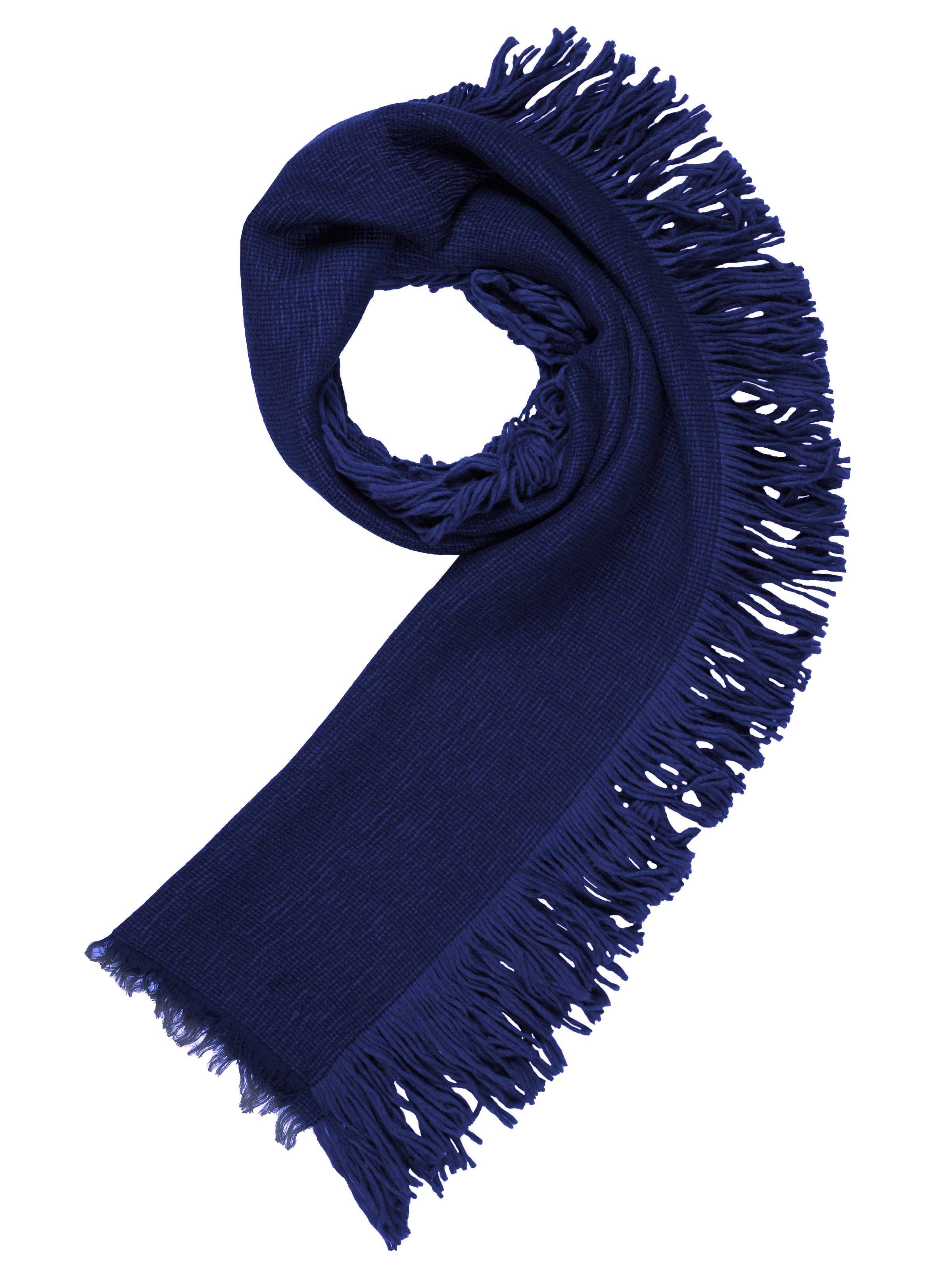 ARMANI Schal 'Emporio'‌‌‌ in Blau: Vorderseite