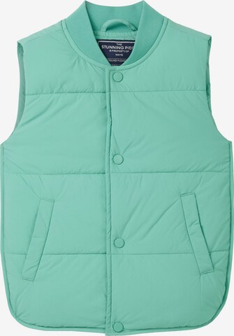 TOM TAILOR Bodywarmer in Groen: voorkant