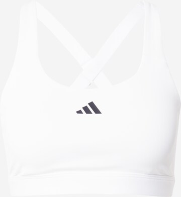 ADIDAS PERFORMANCE Bustier Sport-BH 'Tlrdreact High Support' in Weiß: predná strana