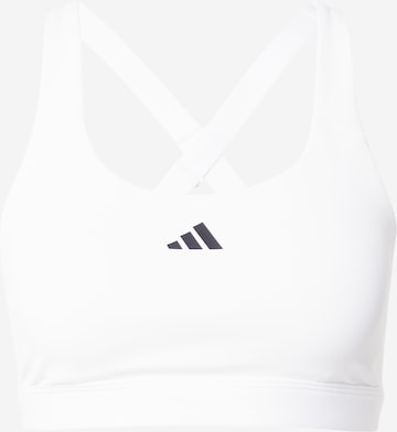 ADIDAS PERFORMANCE Спортивный бюстгальтер 'Tirdreact' в Белый: спереди