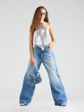 WEEKDAY Wide Leg Jeans 'Duchess' i blå