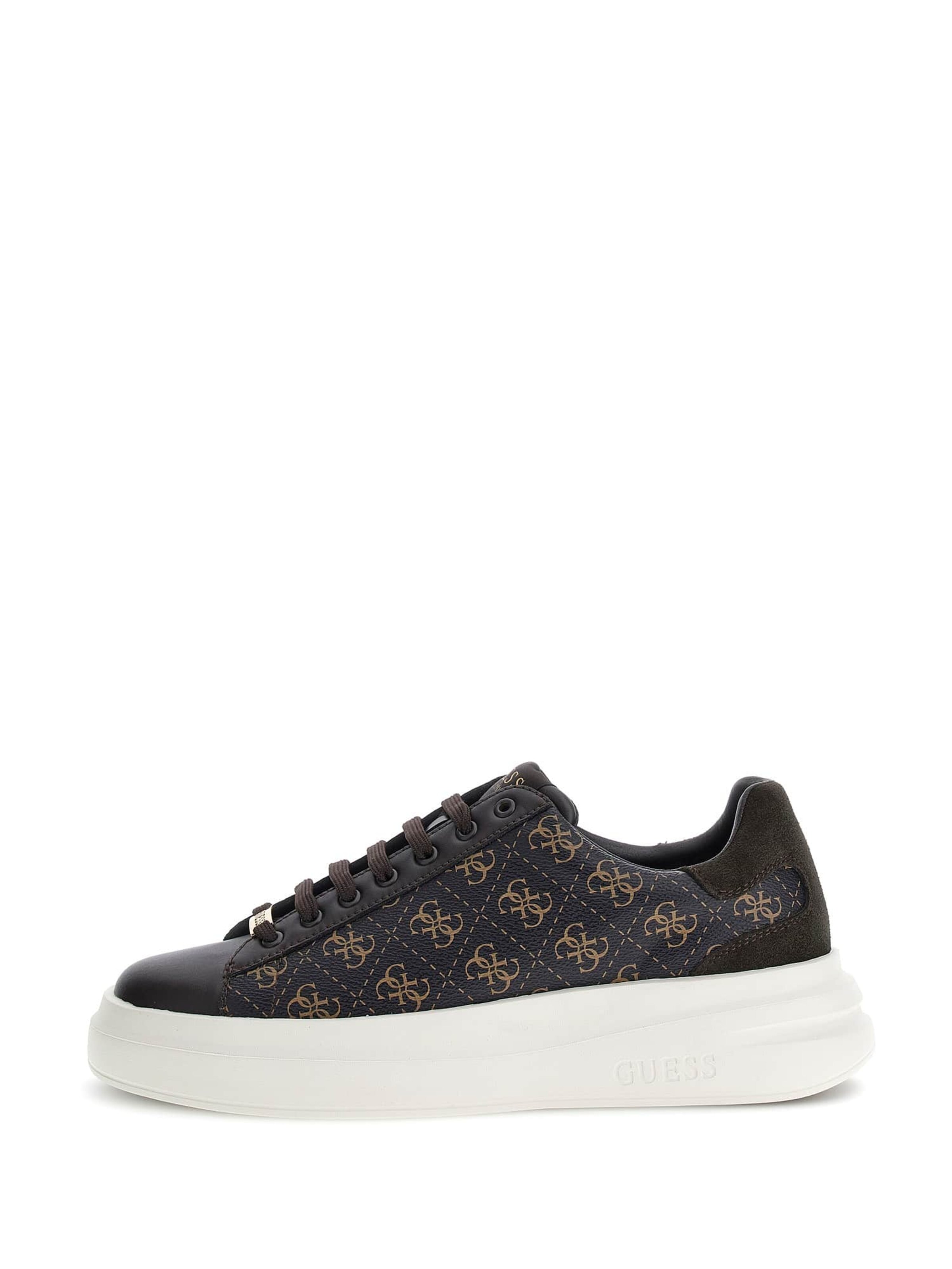 GUESS Sneaker low 'Elba' in Braun: Vorderseite