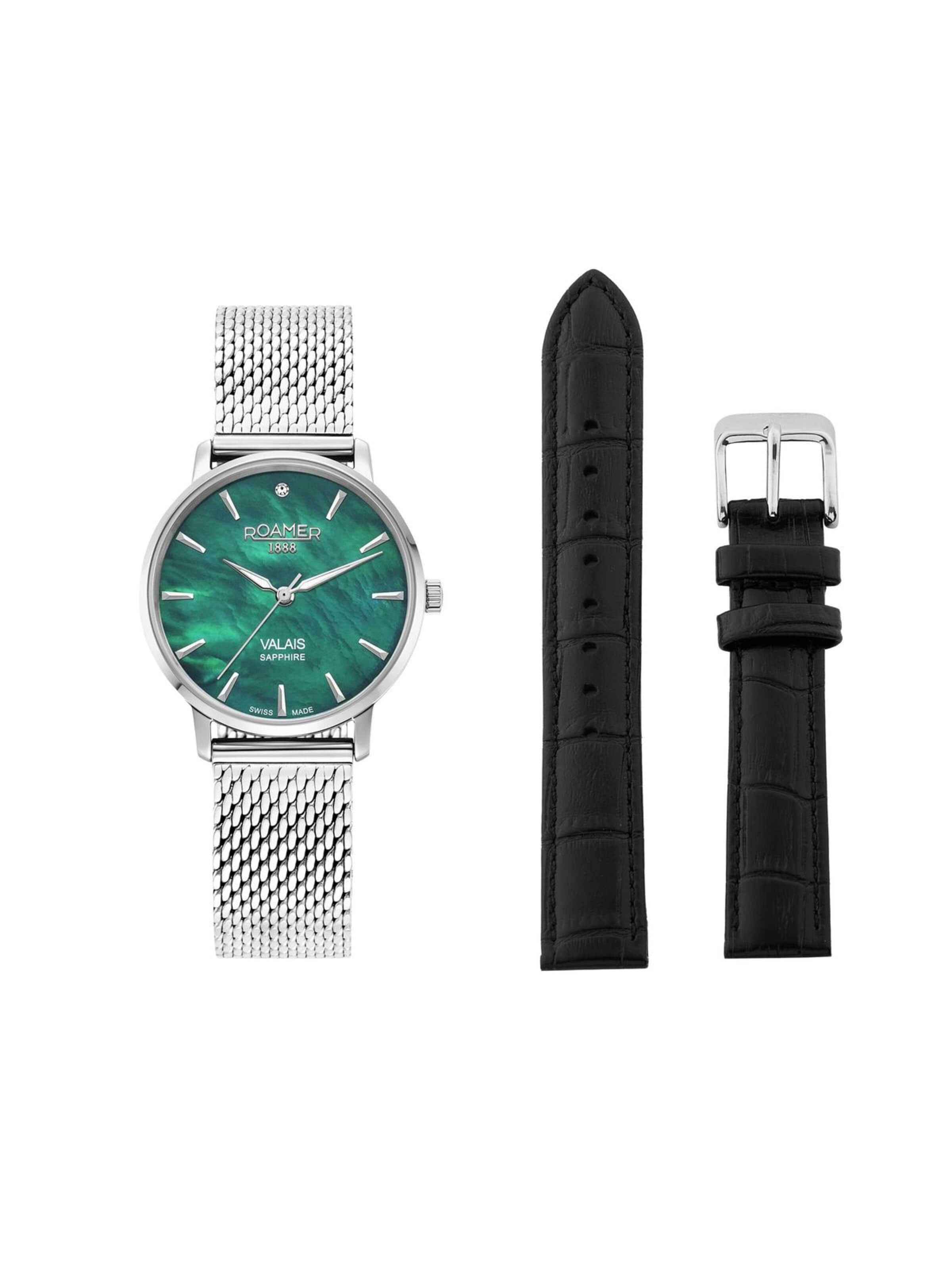 Montre à affichage analogique 'Valais' Roamer en vert : devant