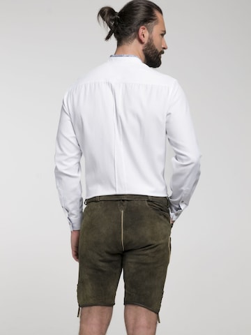 SPIETH & WENSKY Regular fit Traditional Button Up Shirt 'Berko' in White