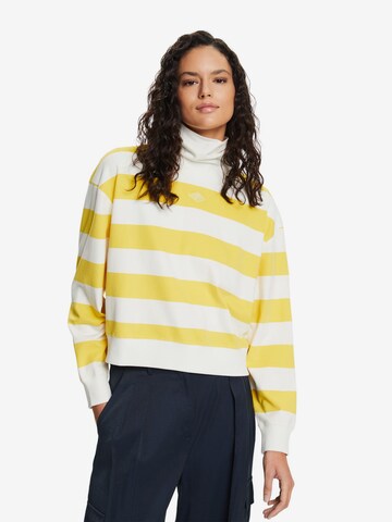 Sweat-shirt ESPRIT en jaune : devant