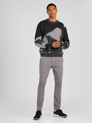 HUGO Sweater 'Sermatt' in Grey