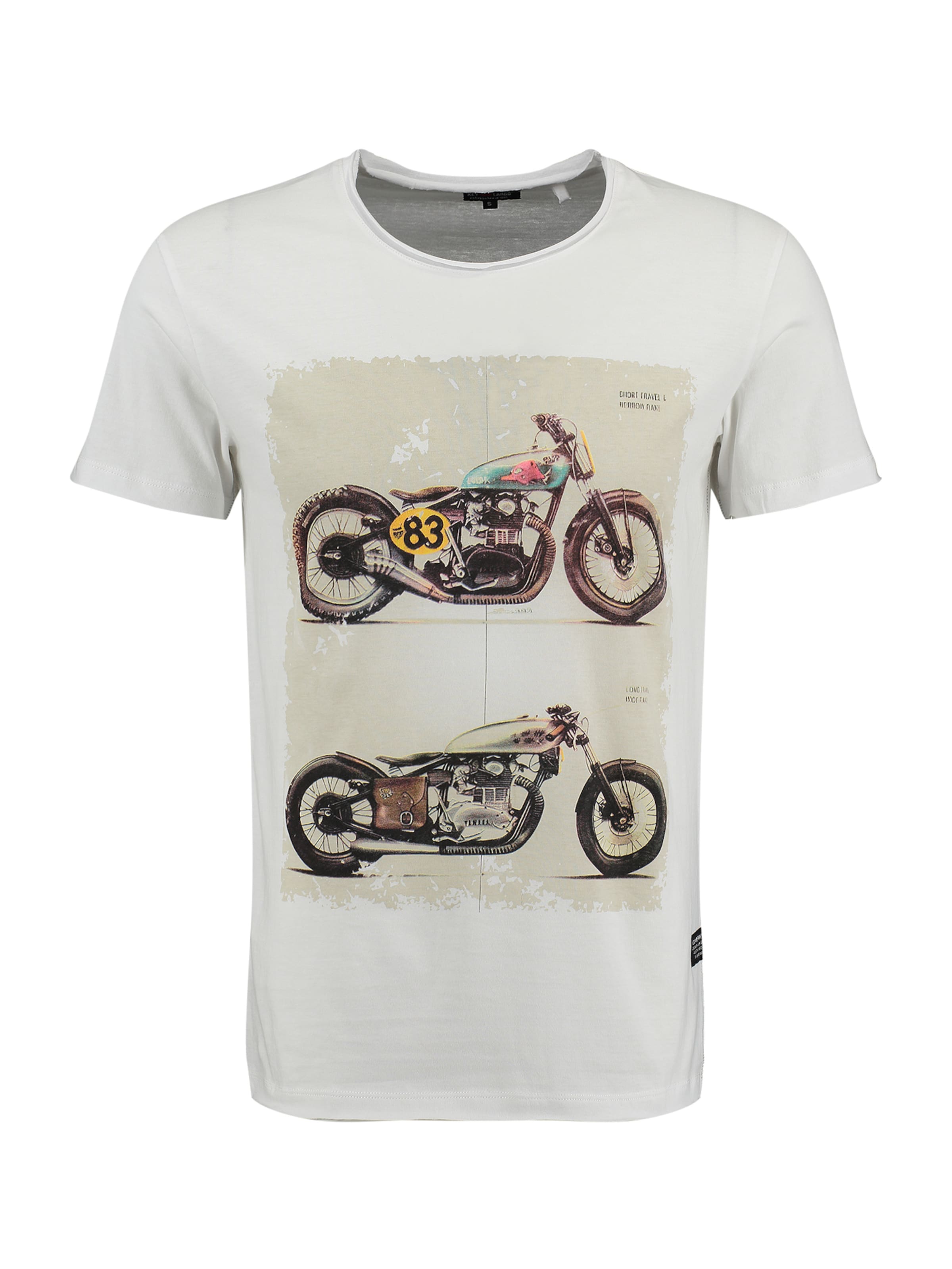 Key Largo Bluser & t-shirts 'Brake' i hvid: forside