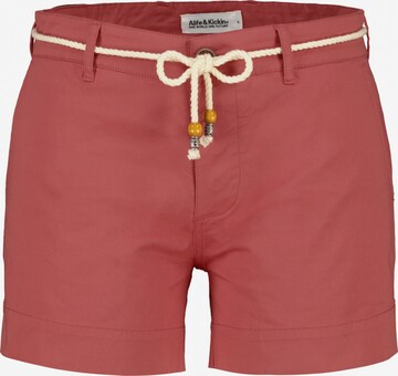 Alife and Kickin Slimfit Shorts in Rot: predná strana