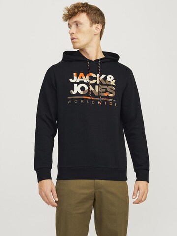 Sweat-shirt 'JJLuke' JACK & JONES en beige : devant