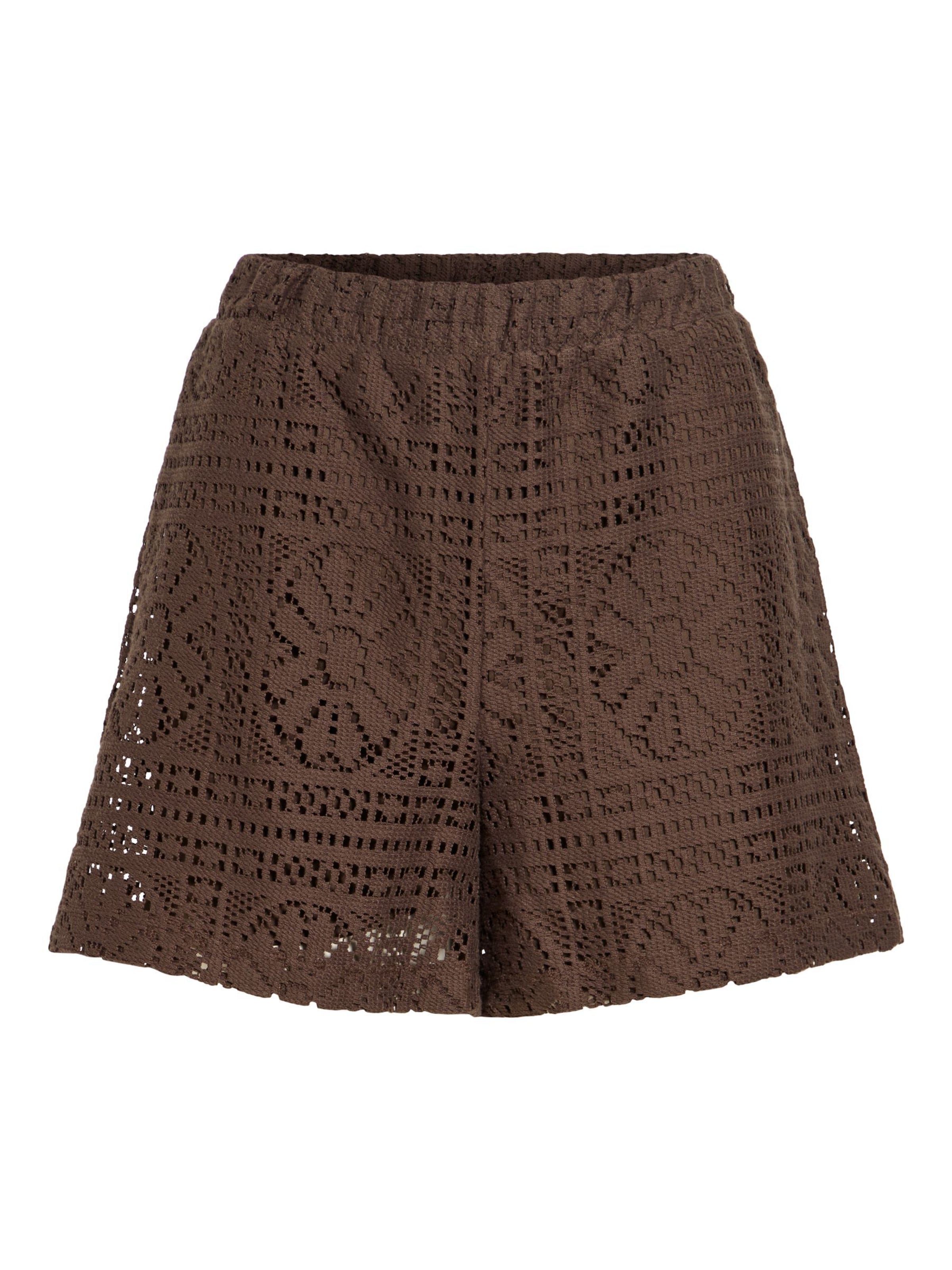 VILA Trousers 'VIMerinda' in Brown: front