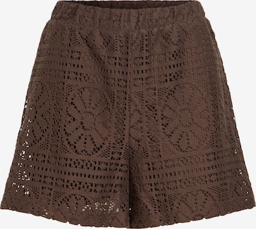 VILA Trousers 'VIMerinda' in Brown: front