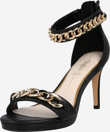 BUFFALO - Sandalias 'Serena' en negro: frente