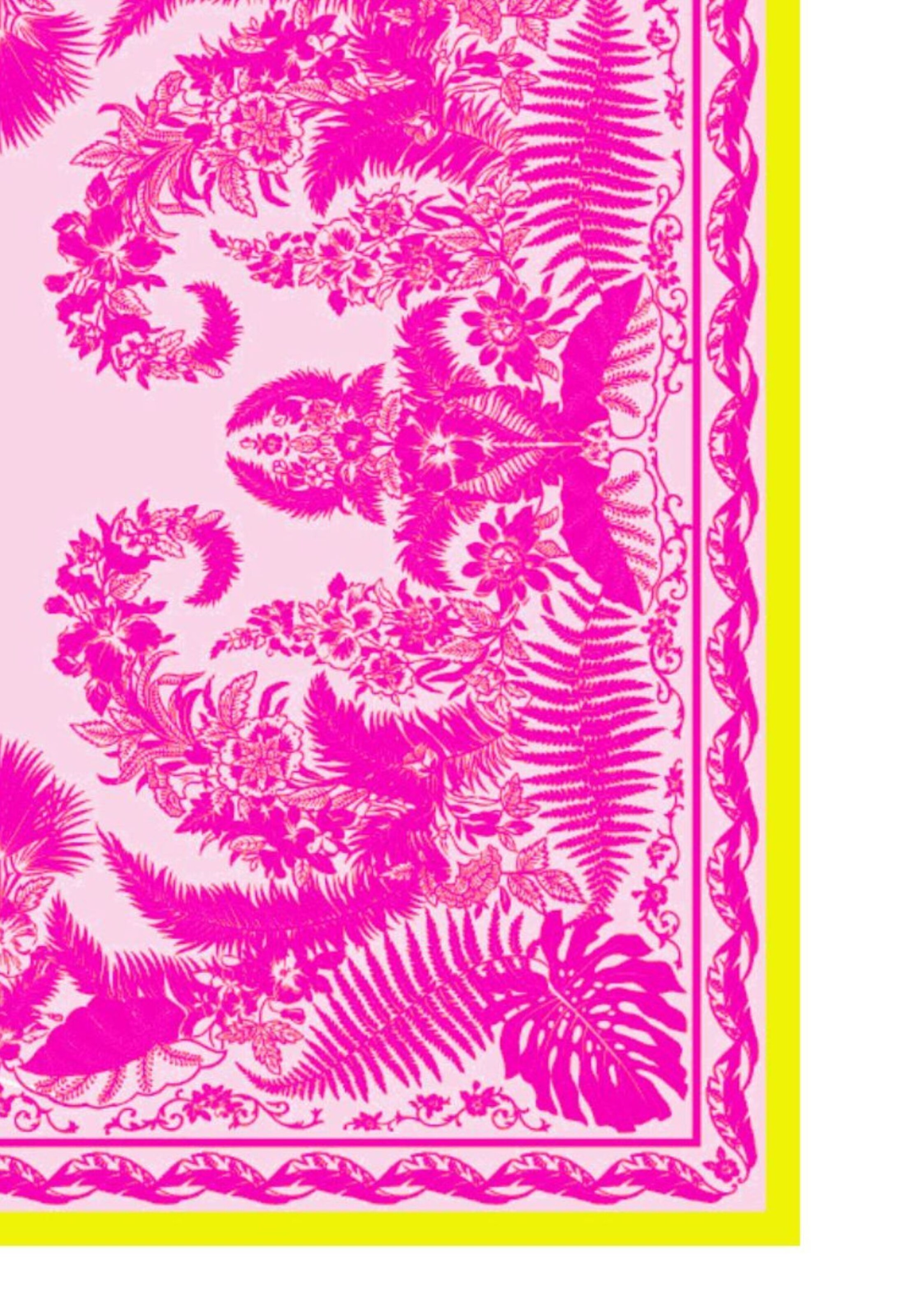 Roeckl Doek 'BOTANICAL GARDEN' in Roze