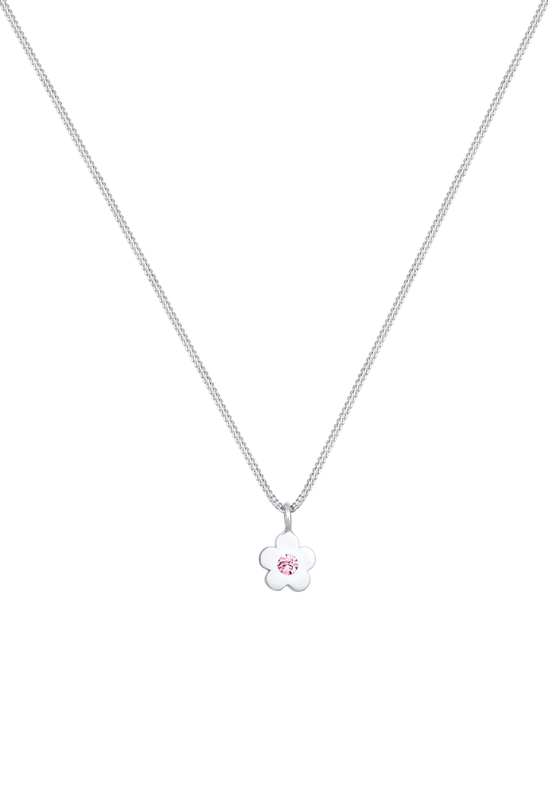 ELLI Halskette Blume in Silber