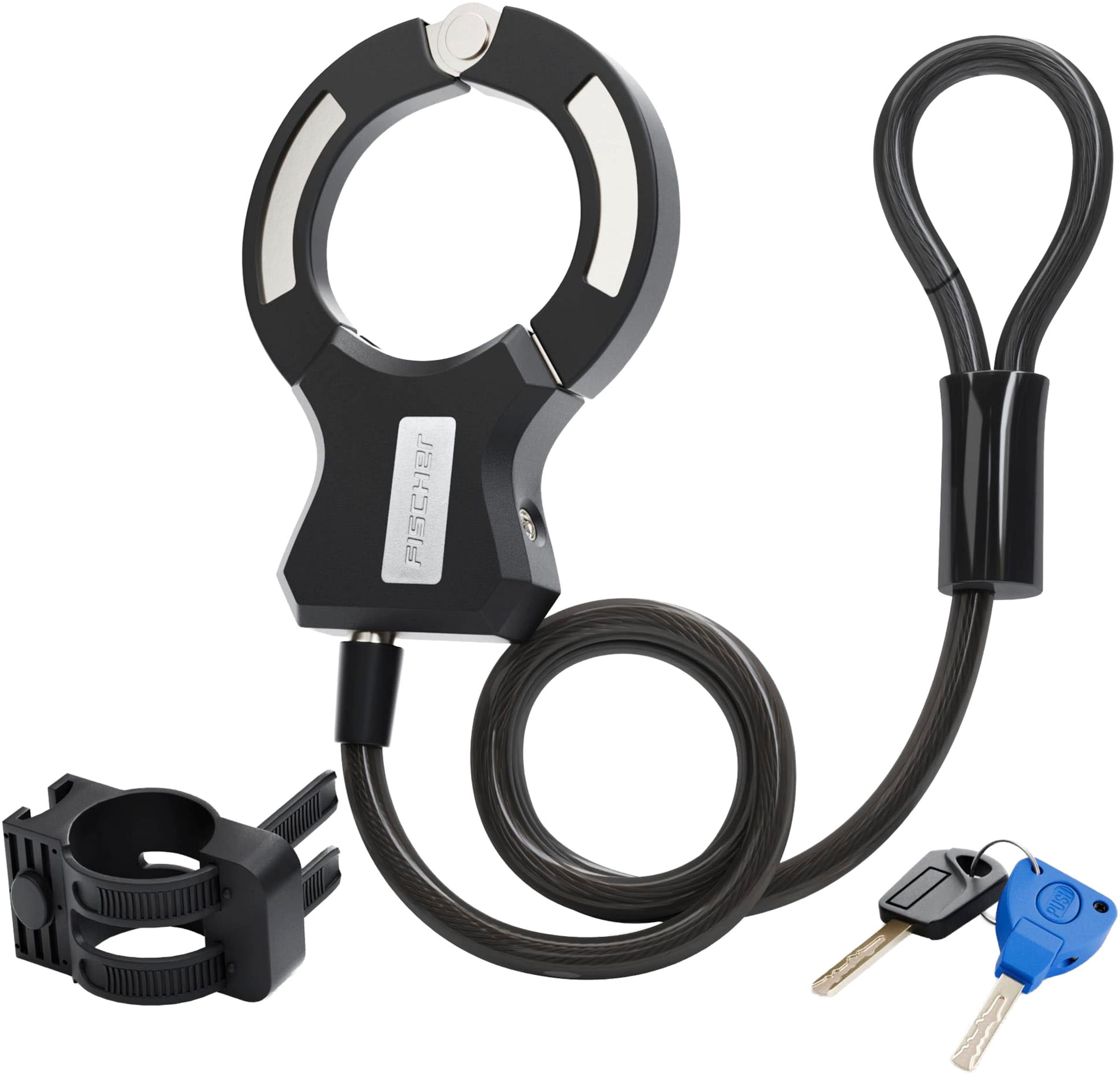 FISCHER Fahrräder Lock in Black: front