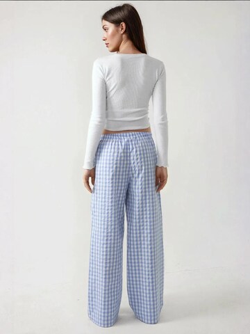 Hiccup - Perna larga Calças em azul