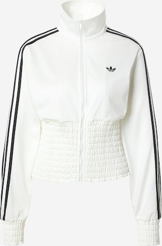 ADIDAS ORIGINALS Sweat jacket 'Firebird' in White: front