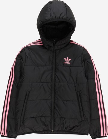 ADIDAS ORIGINALS Зимняя куртка 'Adicolor' в Черный: спереди