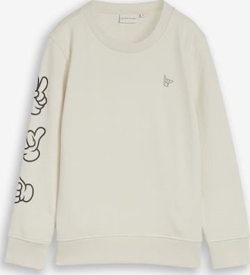 pilka TOM TAILOR Megztinis be užsegimo: priekis