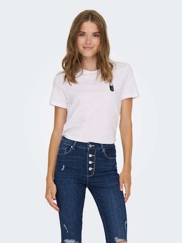 ONLY - Camisa 'KITA' em branco: frente