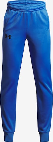 UNDER ARMOUR Tapered Sportbroek in Blauw: voorkant
