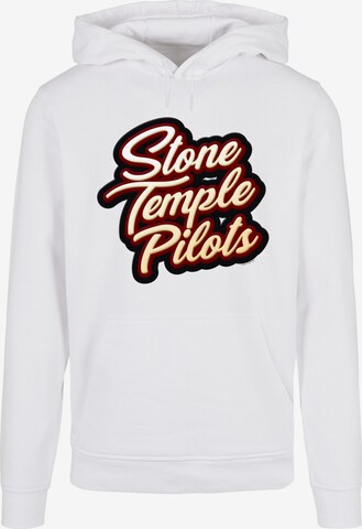 Merchcode Sweatshirt 'Stone Temple Pilots - Script master' in White: front