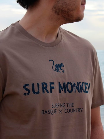 Surf Monkey Shirt in Beige