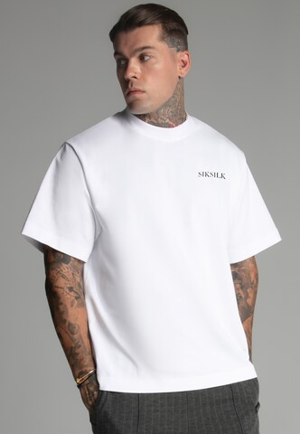 SikSilk Shirt in White: front