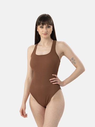 LEAFLETIC Bodysuit 'Leafletic Women’s Bodysuit' in Brown