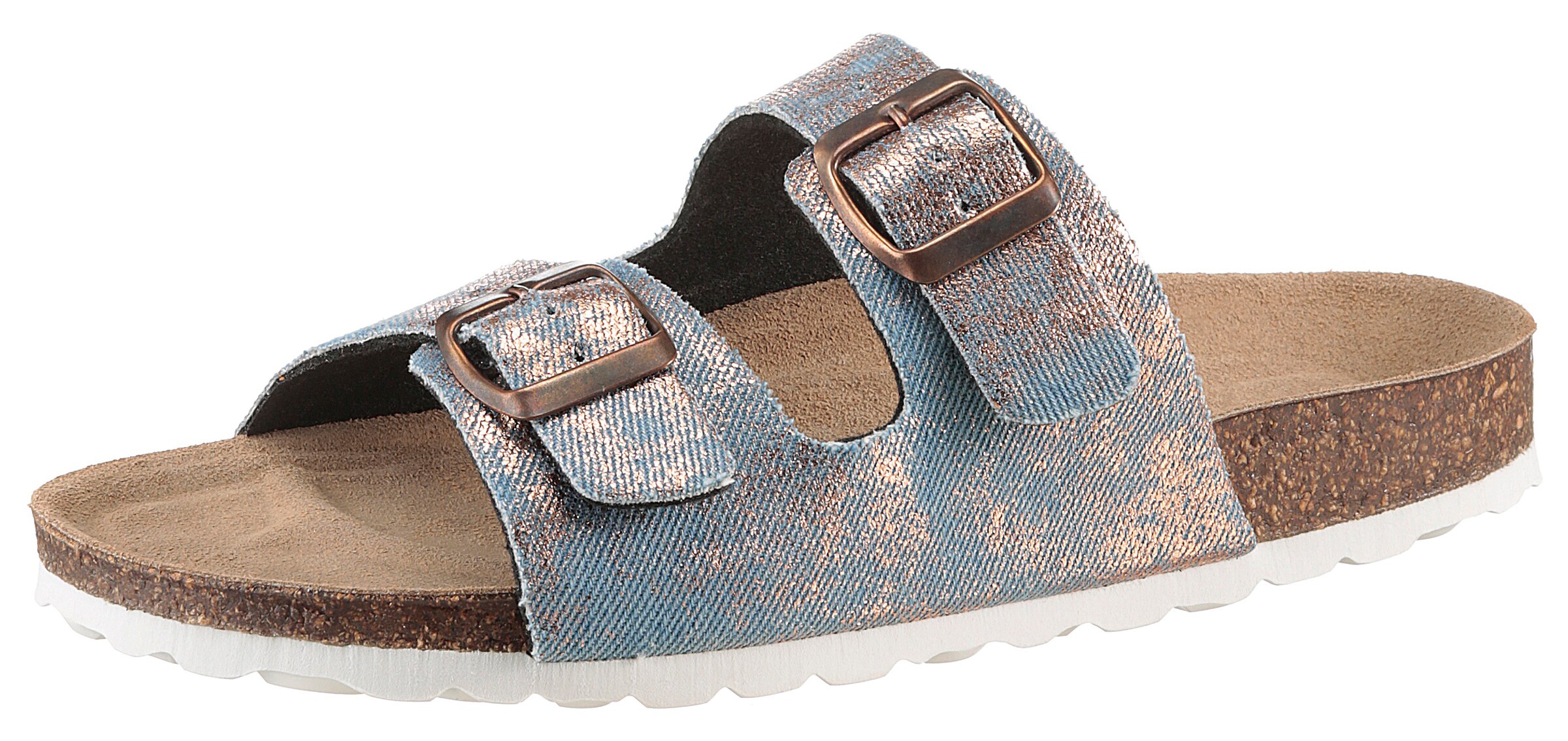 Aniston Pantolette in Blau: Vorderseite