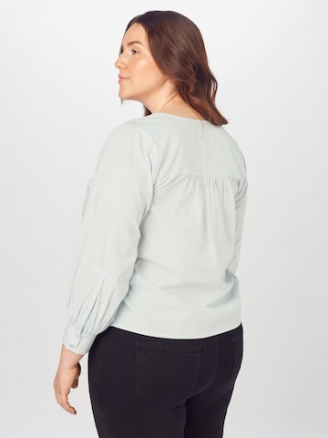 PIECES Curve Blouse 'Geraldine' in Blue