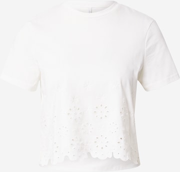 ONLY - Camiseta 'NETTA' en blanco: frente