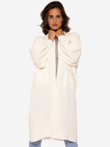 SASSYCLASSY - Casaco de malha oversized em bege