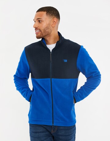 Threadbare Sweatvest 'THBGlacier' in Blauw: voorkant