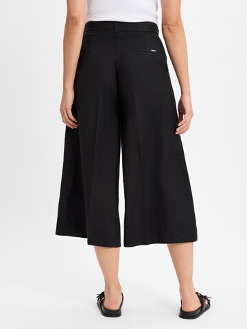 BRAX Wide leg Trousers with creases in Black