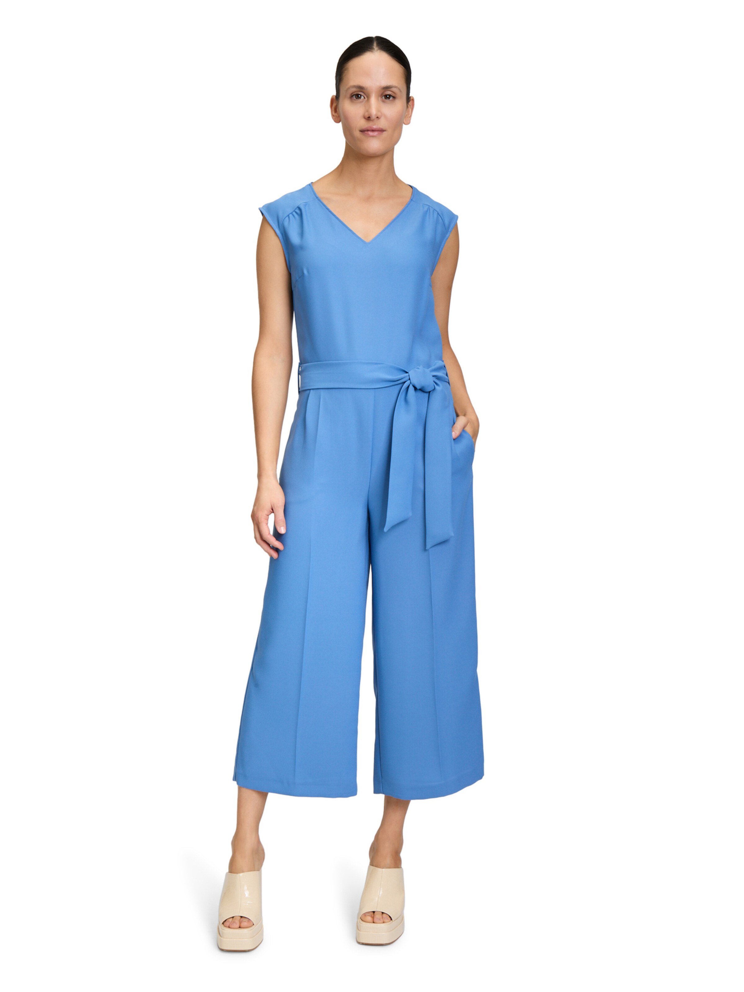 Cartoon Jumpsuit in Blauw: voorkant
