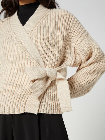 Guido Maria Kretschmer Women Knit Cardigan 'Chiara' in Beige